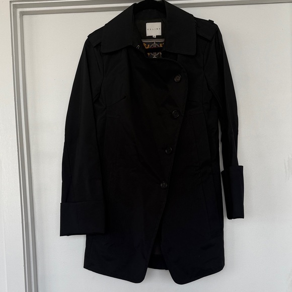 Celine Black Trench Coat for Women - Picture 2 of 5